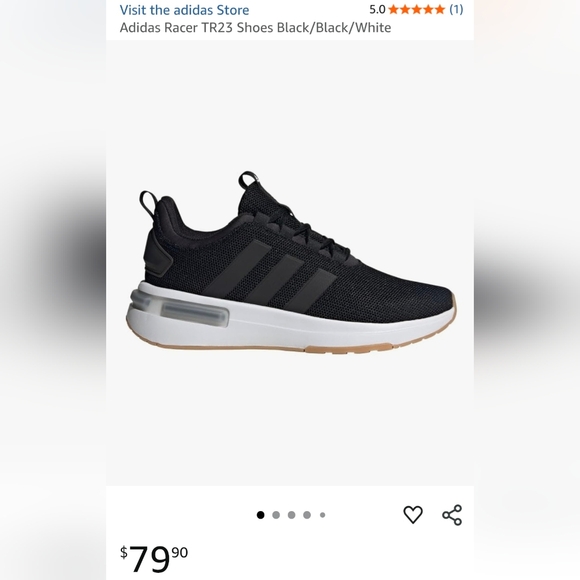 Adidas Men's Black Sneakers - Picture 1 of 7